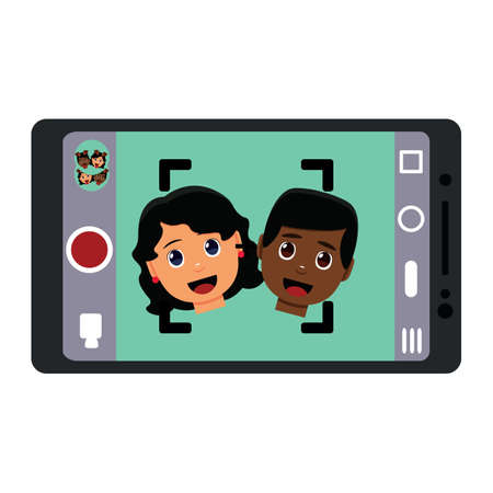 isolated Smartphone Illustration cellphone tecnology app - Vectorのイラスト素材