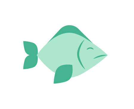 Isolated fish camping implements emoji icon - Vectorのイラスト素材