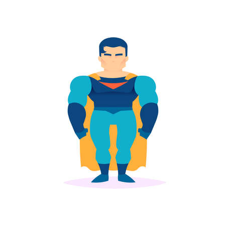 Isolated superhero stand posture icon cartoon- Vectorのイラスト素材