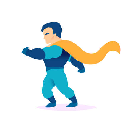 Isolated superhero fight posture action icon- Vectorのイラスト素材