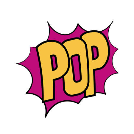 Isolated POP comics vignettes cartoon icon - Vectorのイラスト素材