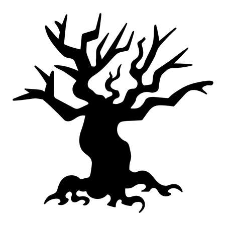 Isolated tree halloween holiday cartoon icon - Vectorのイラスト素材