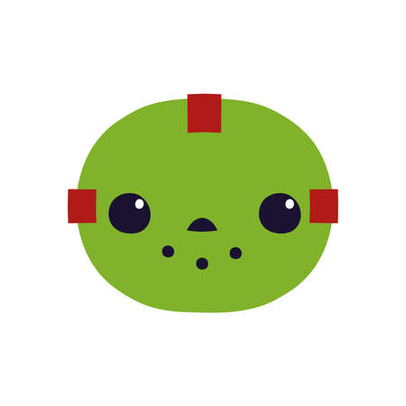 Isolated monster kawaii halloween scare icon- Vectorのイラスト素材