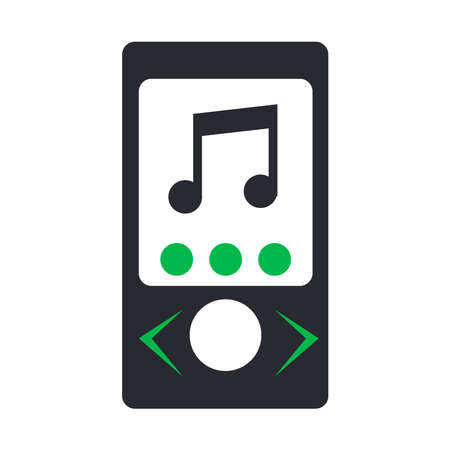 Isolated music player icon. Music icon - Vectorのイラスト素材