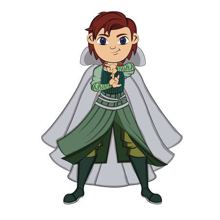 Isolated teen superhero character. Cartoon of a superhero - VEctorのイラスト素材