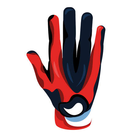 isolated gloves football National football league icon - Vectorのイラスト素材