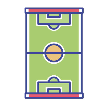 Isolated field goal soccer elemnts icon- Vectorのイラスト素材