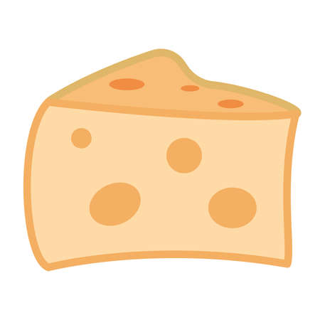 Isolated cheesse food healthy nutrition icon - vectorのイラスト素材