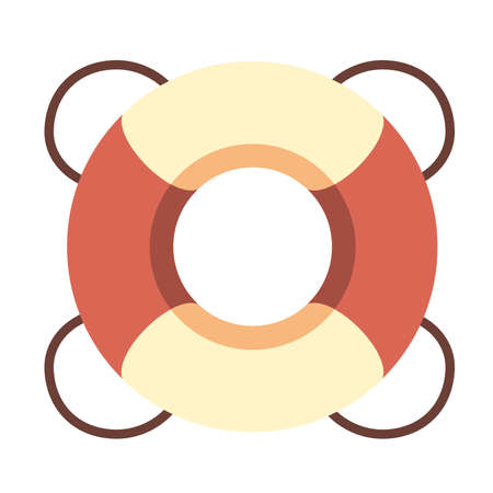 Isolated lifeguard beach summer holiday icon- Vectorのイラスト素材