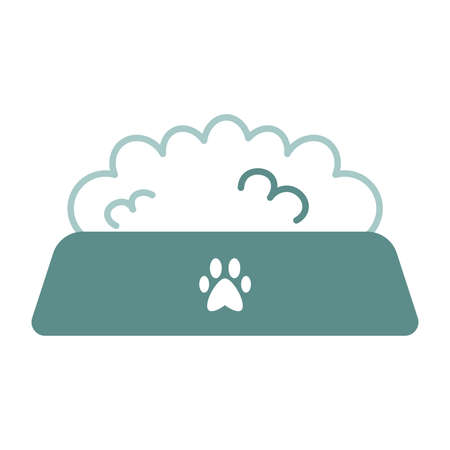 Isolated shower dog pet things veterinary pets articles icon - Vectorのイラスト素材