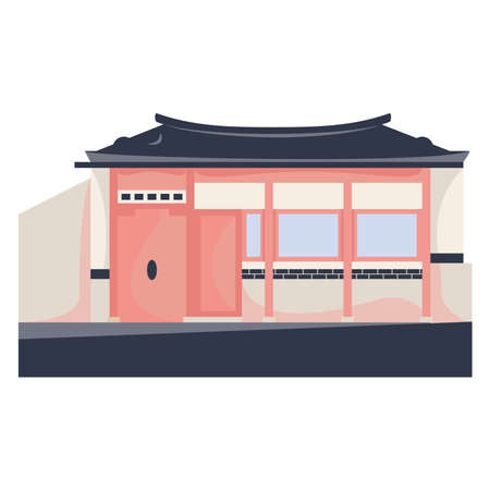 Isolated coliseum asia places tourist famous icon- Vectorのイラスト素材