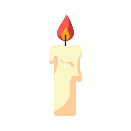 Isolated candle icon. Holidays decoration - Vector illustrationのイラスト素材