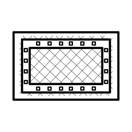 Isolated rug icon. Home decoration - Vector illustrationのイラスト素材
