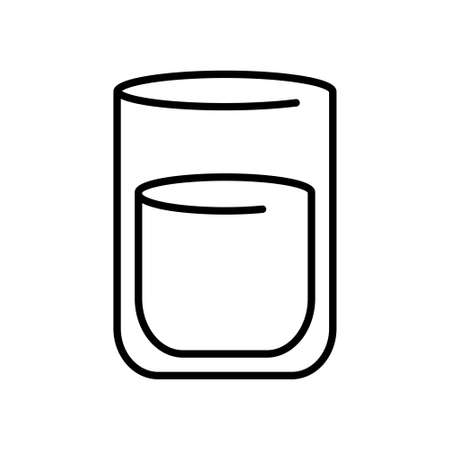 Isolated water glass icon - Vector illustration designのイラスト素材