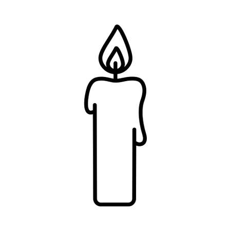 Isolated candle icon. Holidays decoration - Vector illustrationのイラスト素材