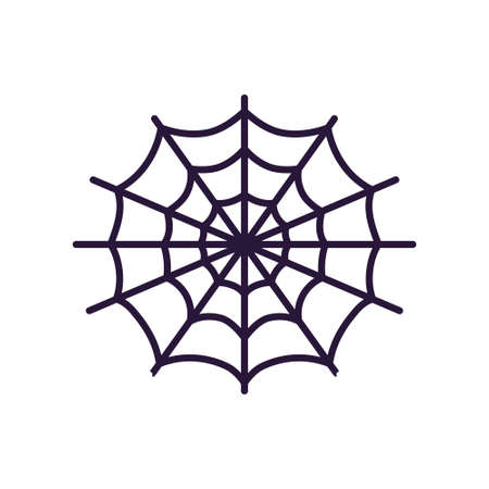 Isolated spiderweb icon. Halloween icon - Vector illustrationのイラスト素材