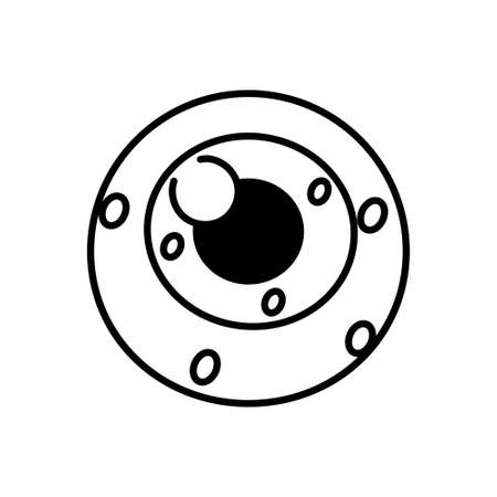 Isolated eye cartoon kawaii. Halloween icon - Vectorのイラスト素材