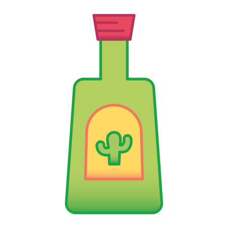 Isolated tequila mexican culture tradition icon - Vectorのイラスト素材