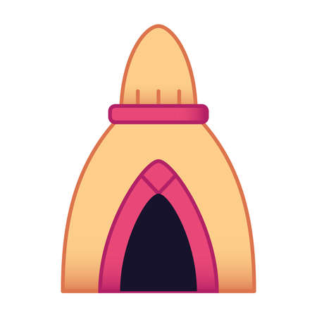 Isolated house peru culture tradition icon- Vectorのイラスト素材