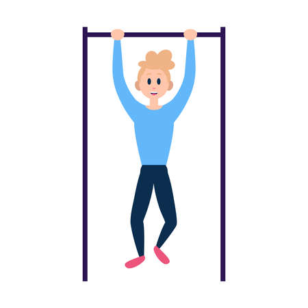 Isolated woman gym exercise yoga health life icon- Vectorのイラスト素材