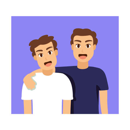 Isolated father day dady young cartoon - Vectorのイラスト素材