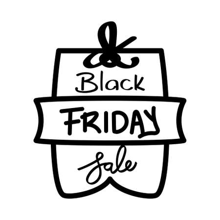 Black friday sale label. Black friday discount - Vectorのイラスト素材