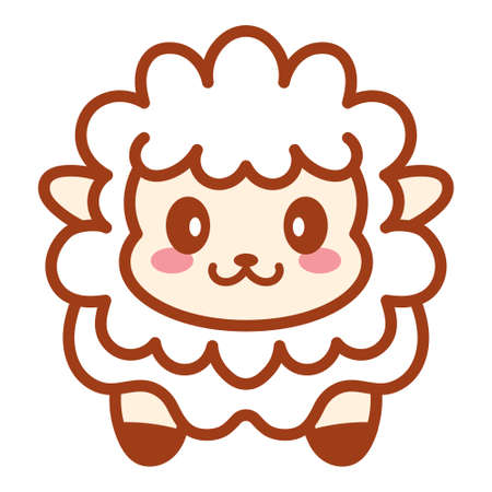 Isolated sheep icon. Nativity characters icon - Vectorのイラスト素材