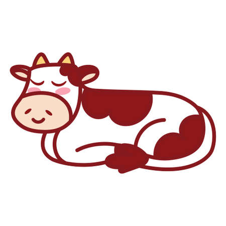 Isolated cow icon. Nativity characters icon - Vectorのイラスト素材