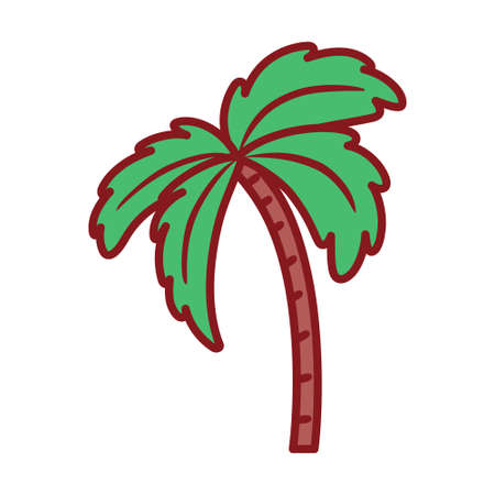 Isolated palm tree icon. Nativity characters icon - Vectorのイラスト素材