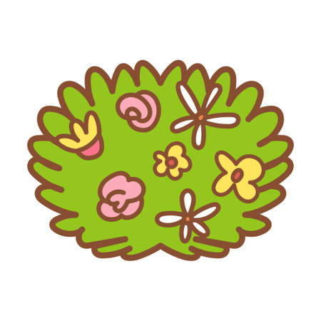 Isolated flowering bush icon - Vector illustration designのイラスト素材