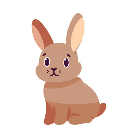 Isolated cartoon of a bunny - Vector illustrationのイラスト素材