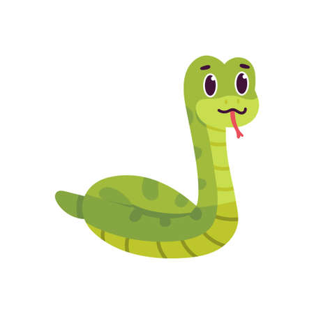 Isolated cartoon of a snake - Vector illustrationのイラスト素材