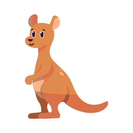 Isolated cartoon of a kangaroo - Vector illustrationのイラスト素材