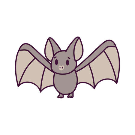 Isolated cartoon of a bat - Vector illustrationのイラスト素材