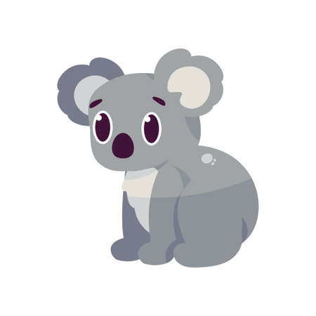 Isolated cartoon of a koala - Vector illustrationのイラスト素材