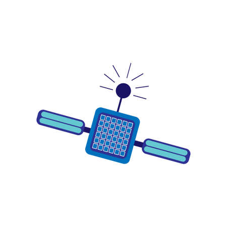 Isolated artificial satellite icon - Vector illustration designのイラスト素材