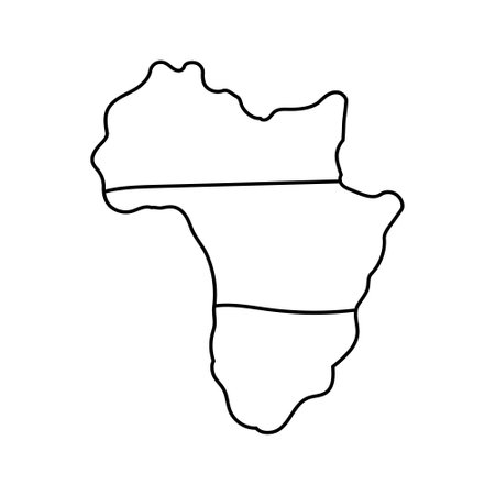 Isolated Africa map icon - Vector illustration designのイラスト素材