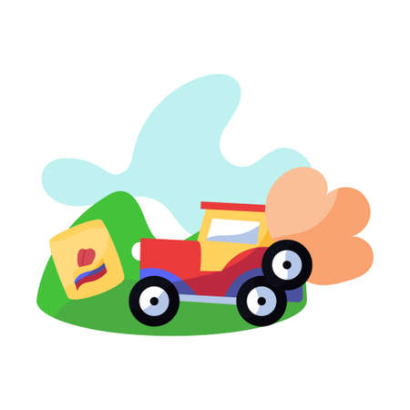 Isolated traditional colombian truck - Vector illustration designのイラスト素材