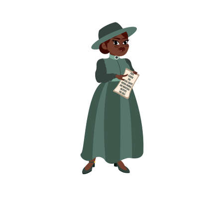 Isolated african american grandmother - Vector illustration designのイラスト素材