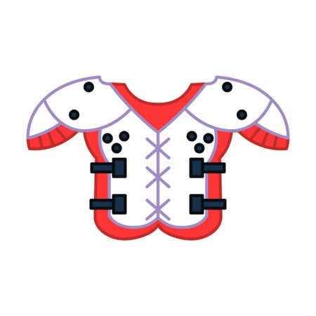 Shoulder pad and chest protectorのイラスト素材