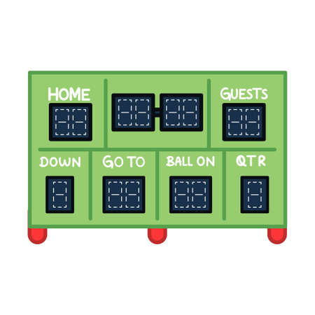 Isolated american football scoreboard iconのイラスト素材