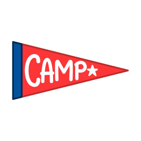 Isolated champion pennant American football iconのイラスト素材