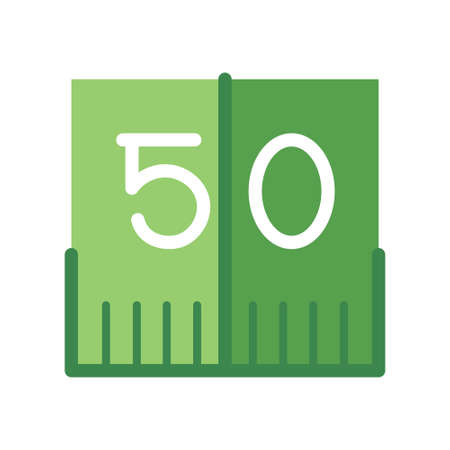 Isolated 50 yard american football iconのイラスト素材