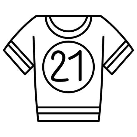 Isolated american football player shirtのイラスト素材