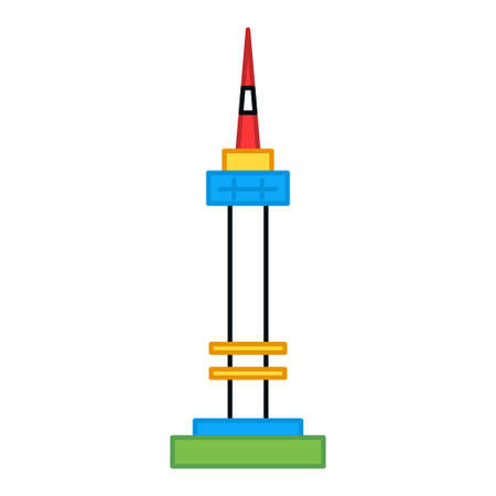 Isolated traditional korea building iconのイラスト素材