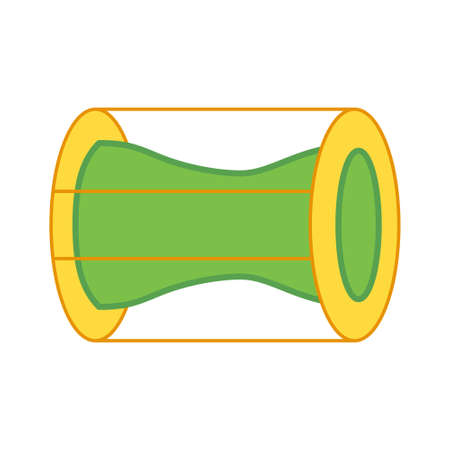 Isolated traditional korea drum iconのイラスト素材