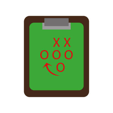 Isolated ameican football play chartのイラスト素材