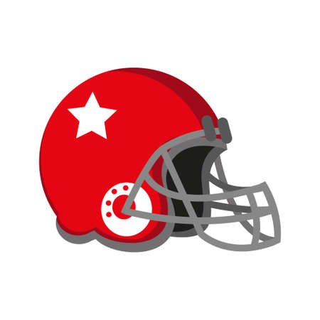 Isolated american football helmet iconのイラスト素材