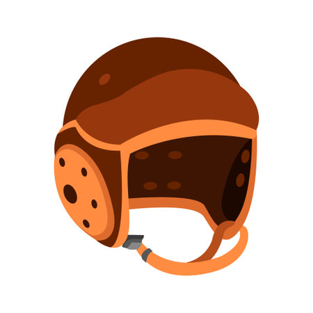 Isolated american football helmet iconのイラスト素材