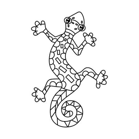 Alebrije of an iguana Mexican cultureのイラスト素材